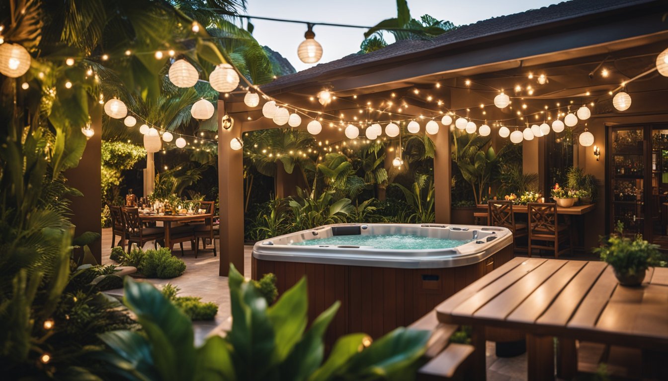 Designing A Themed Hot Tub Garden Party