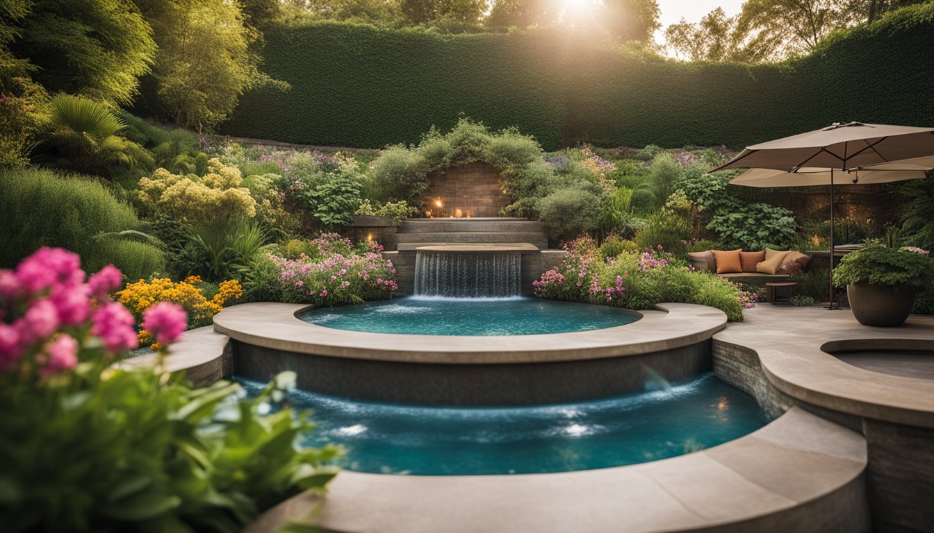 Innovative Garden Hot Tub Layout Ideas